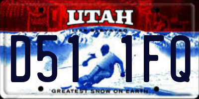 UT license plate D511FQ