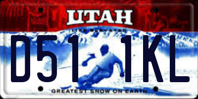 UT license plate D511KL