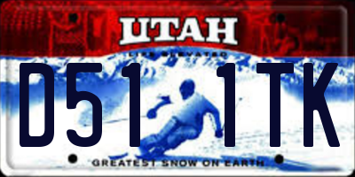 UT license plate D511TK