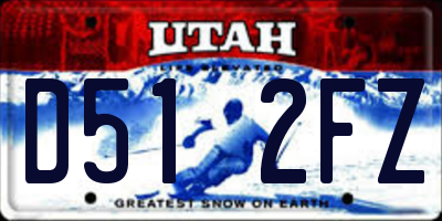 UT license plate D512FZ