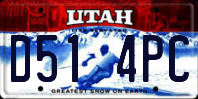 UT license plate D514PC