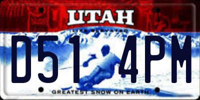 UT license plate D514PM
