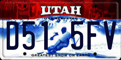 UT license plate D515FV