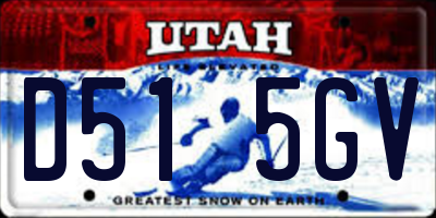 UT license plate D515GV
