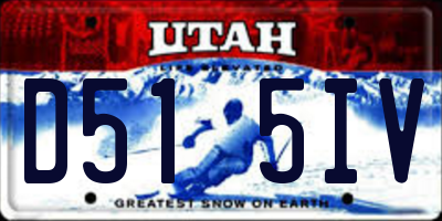 UT license plate D515IV