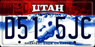 UT license plate D515JC