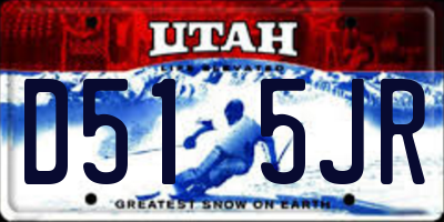UT license plate D515JR