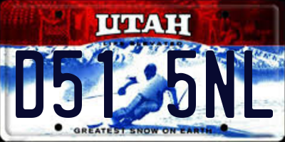 UT license plate D515NL