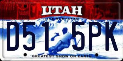 UT license plate D515PK