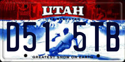 UT license plate D515TB