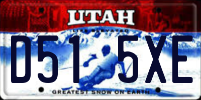 UT license plate D515XE