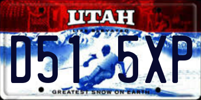 UT license plate D515XP