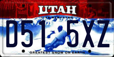 UT license plate D515XZ