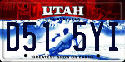 UT license plate D515YI
