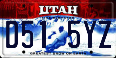 UT license plate D515YZ