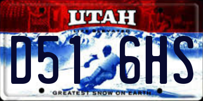 UT license plate D516HS