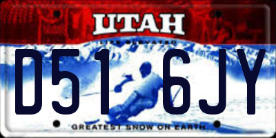 UT license plate D516JY