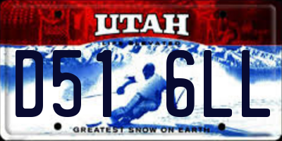 UT license plate D516LL