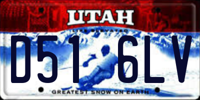 UT license plate D516LV