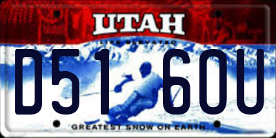 UT license plate D516OU