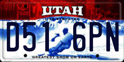 UT license plate D516PN