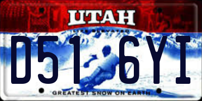 UT license plate D516YI