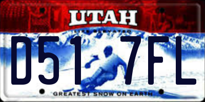 UT license plate D517FL