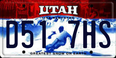 UT license plate D517HS