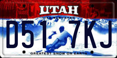 UT license plate D517KJ