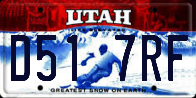 UT license plate D517RF