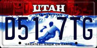 UT license plate D517TG