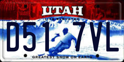 UT license plate D517VL