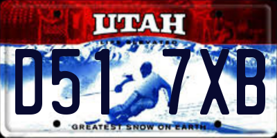 UT license plate D517XB