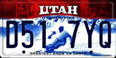 UT license plate D517YQ