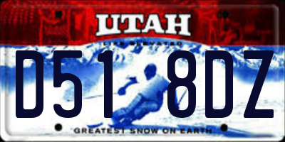 UT license plate D518DZ