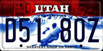 UT license plate D518OZ