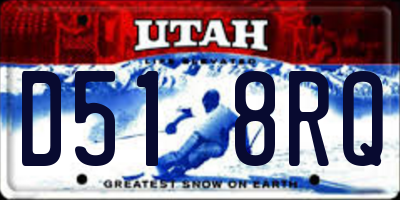 UT license plate D518RQ