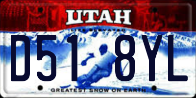 UT license plate D518YL