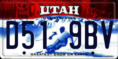 UT license plate D519BV