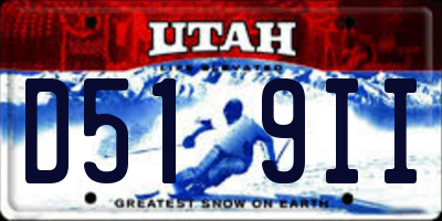 UT license plate D519II
