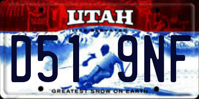 UT license plate D519NF