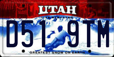 UT license plate D519TM