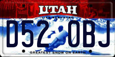 UT license plate D520BJ