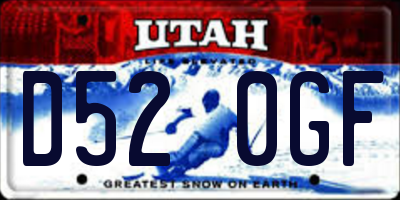 UT license plate D520GF