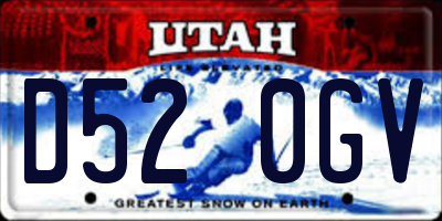 UT license plate D520GV