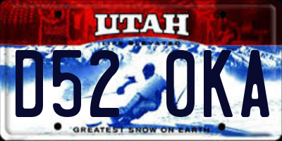 UT license plate D520KA