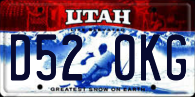 UT license plate D520KG