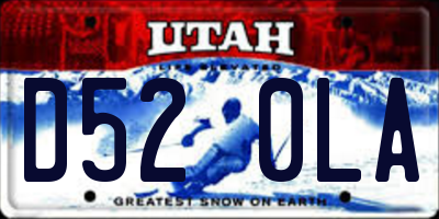 UT license plate D520LA