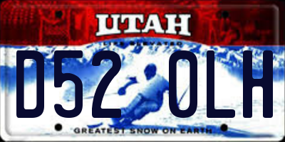 UT license plate D520LH