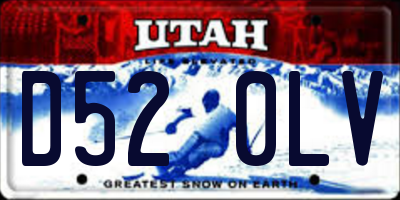 UT license plate D520LV
